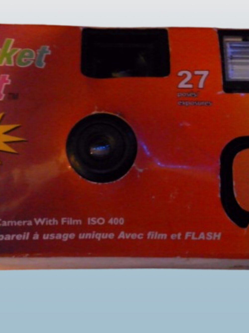 Pocket Shot Disposable Film Camera – 27 Exposures, ISO 400 (New)